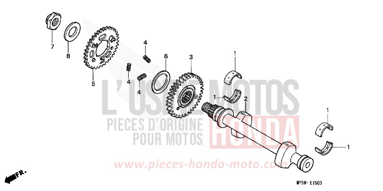 AUSGLEICHER von CB1300 Super Bold'or ABS MOODY BLUE METALLIC (PB296) von 2000